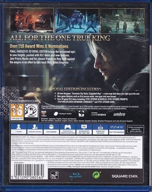 Final Fantasy XV - Royal Edition - PS4 (B Grade) (Genbrug)